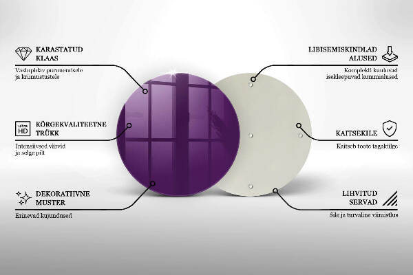 Grabkerzen Unterlage Violett