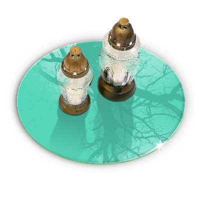 Unterlage für Kerzen Grüne Farbe