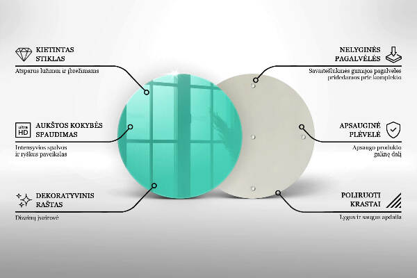Unterlage für Kerzen Grüne Farbe