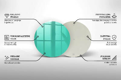 Unterlage für Kerzen Grüne Farbe