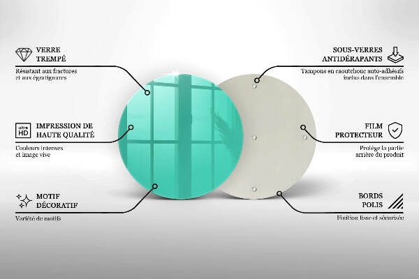 Unterlage für Kerzen Grüne Farbe