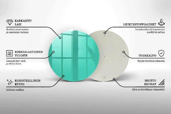 Unterlage für Kerzen Grüne Farbe