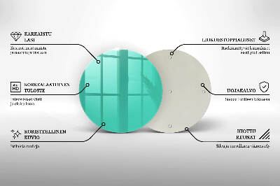 Unterlage für Kerzen Grüne Farbe