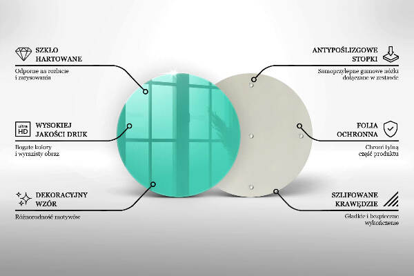 Unterlage für Kerzen Grüne Farbe