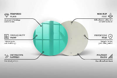 Unterlage für Kerzen Grüne Farbe