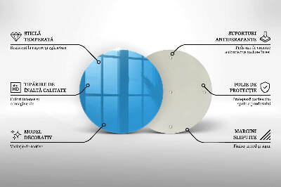 Grabkerzen Unterlage Blaue Farbe