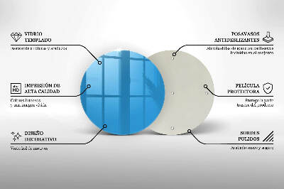 Grabkerzen Unterlage Blaue Farbe