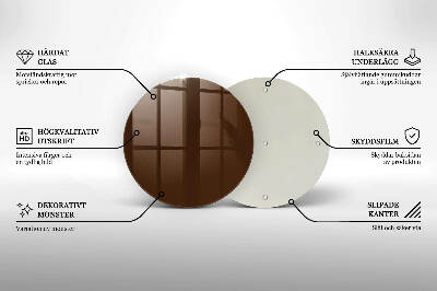 Grabkerzen Unterlage Braune Farbe