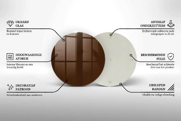 Grabkerzen Unterlage Braune Farbe