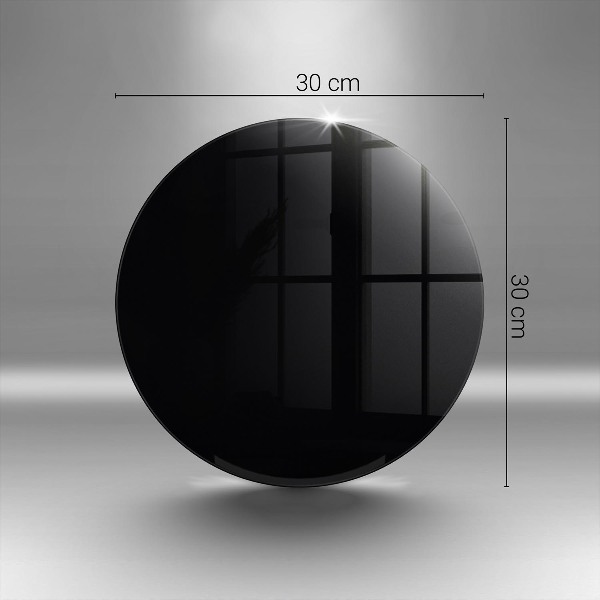 Unterlage für Kerzen Schwarze Farbe