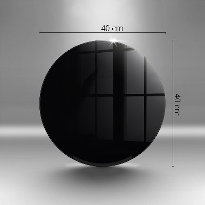 Unterlage für Kerzen Schwarze Farbe