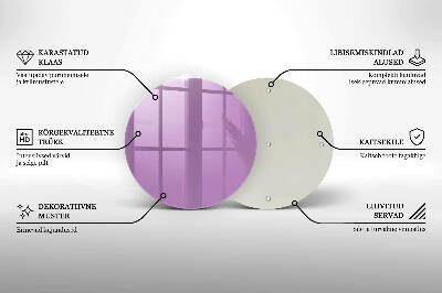 Unterlage für Kerzen Violett