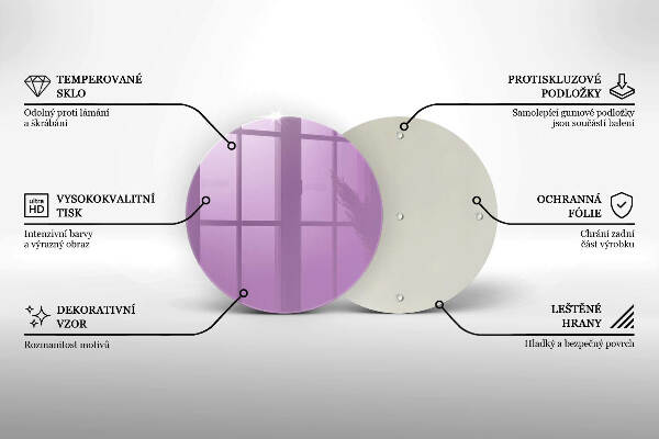 Unterlage für Kerzen Violett