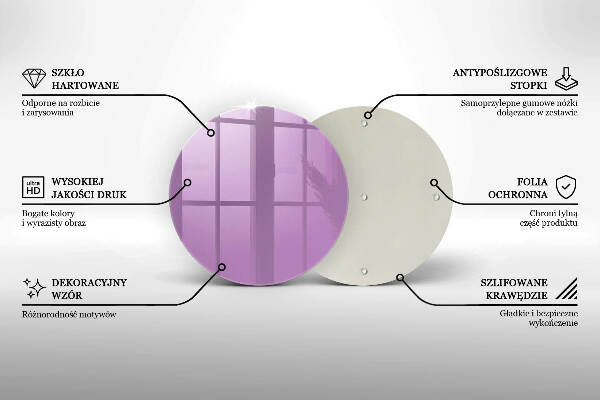 Unterlage für Kerzen Violett