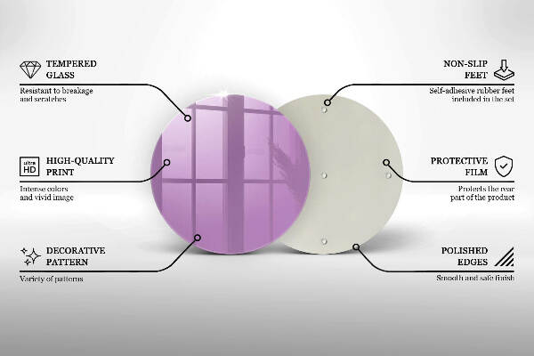Unterlage für Kerzen Violett