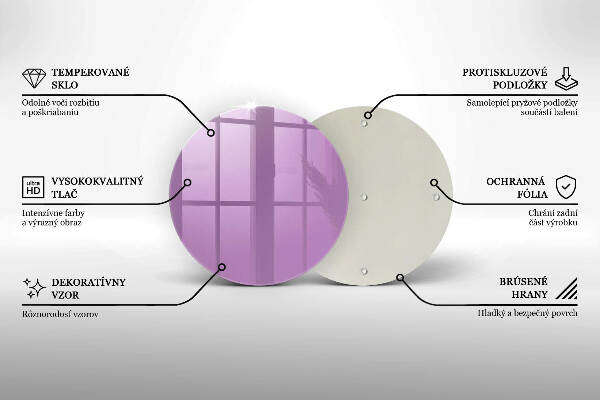 Unterlage für Kerzen Violett
