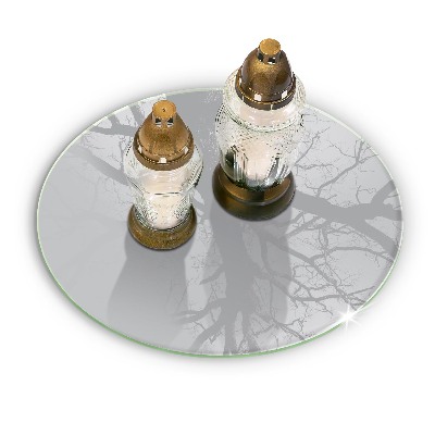 Grabkerzen Unterlage Grau