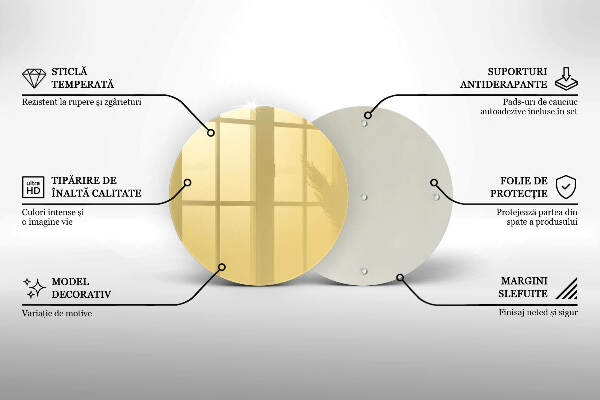 Unterlage für Kerzen Gelbe Farbe