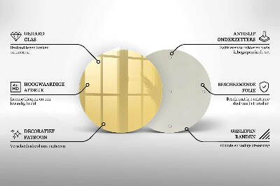 Unterlage für Kerzen Gelbe Farbe