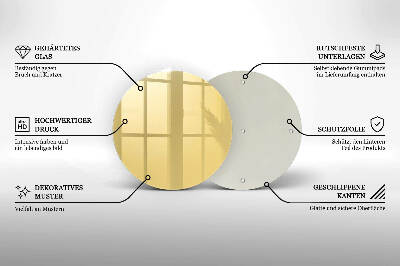 Unterlage für Kerzen Gelbe Farbe