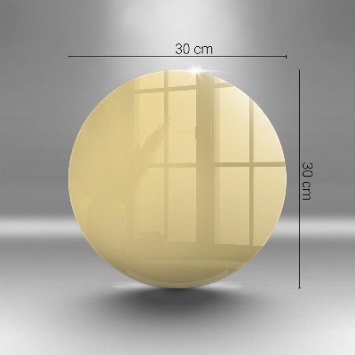 Unterlage für Kerzen Gelbe Farbe