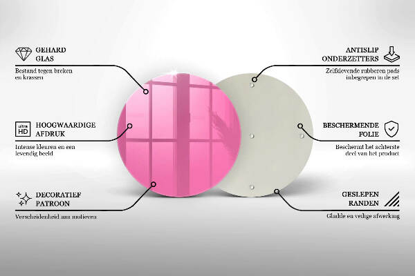 Grabkerzen Unterlage Rosa Farbe