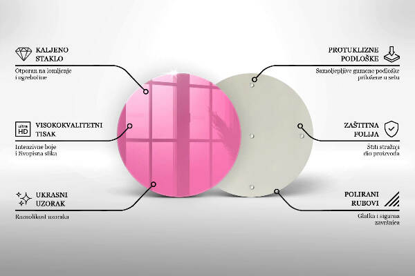 Grabkerzen Unterlage Rosa Farbe