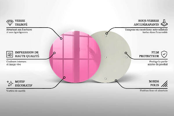 Grabkerzen Unterlage Rosa Farbe