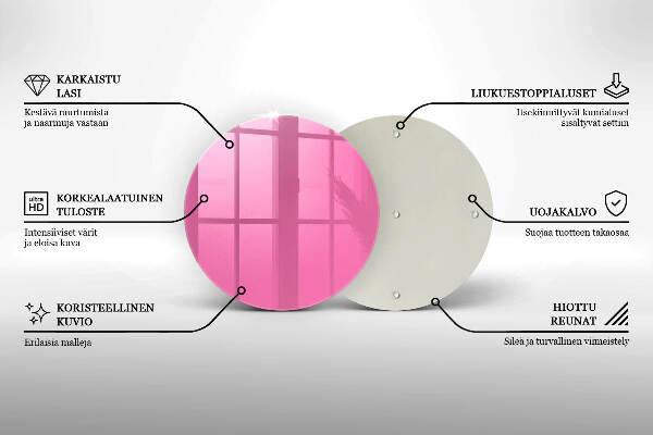 Grabkerzen Unterlage Rosa Farbe