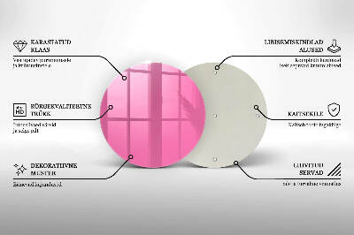 Grabkerzen Unterlage Rosa Farbe