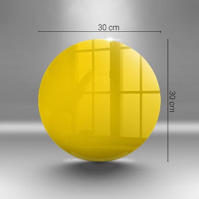 Unterlage für Kerzen Gelbe Farbe