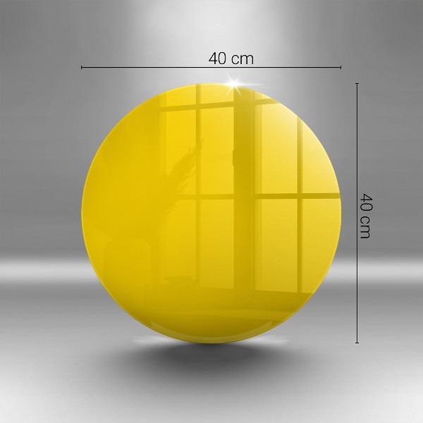 Unterlage für Kerzen Gelbe Farbe