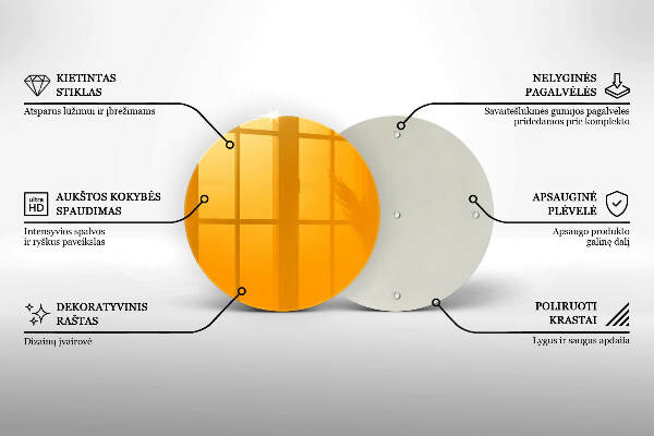 Grabkerzen Unterlage Dunkelgelbe Farbe