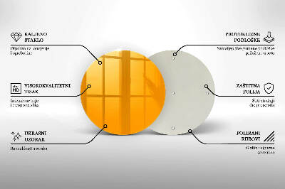Grabkerzen Unterlage Dunkelgelbe Farbe