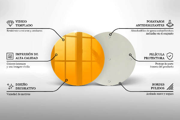 Grabkerzen Unterlage Dunkelgelbe Farbe