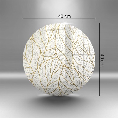 Unterlage für Kerzen Linienzeichnung Blattmuster