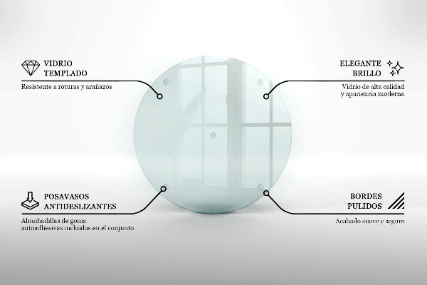 Glasunterlage für Grabkerzen runder transparent