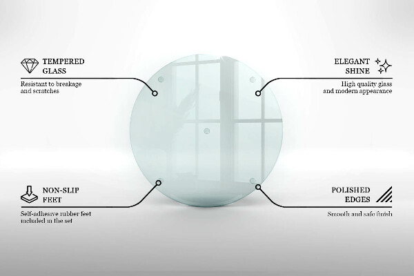 Glasunterlage für Grabkerzen runder transparent