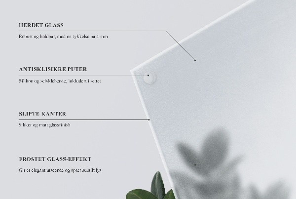 Runde Tischplatte aus Glas Halbtransparente