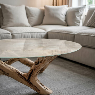 Runde tischplatte Marmorstrukturmuster