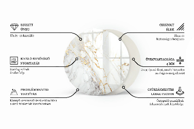 Runde tischplatte Marmorstrukturmuster