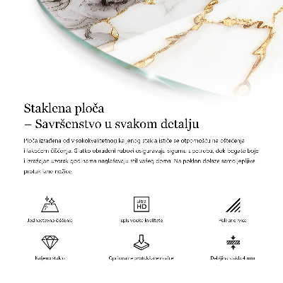 Runde tischplatte Mosaikmuster mit Ornamenten