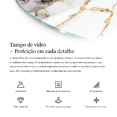 Runde tischplatte Mosaikmuster mit Ornamenten