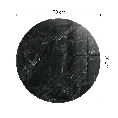 Runde tischplatte Marmormuster mit Adern