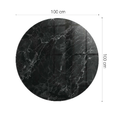 Runde tischplatte Marmormuster mit Adern