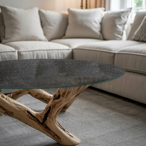 Glastischplatte Natürliche Steinstruktur