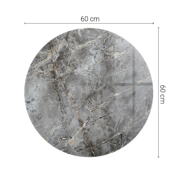 Runde tischplatte Muster aus Naturmarmor