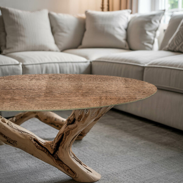 Runde tischplatte Natürliche Holzmaserung