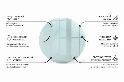Tischplatte rund transparent