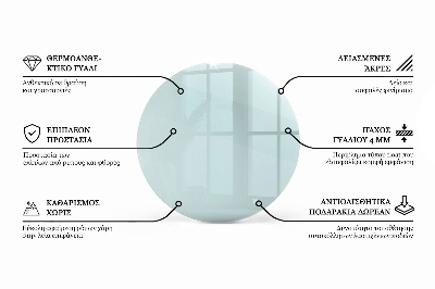 Tischplatte rund transparent